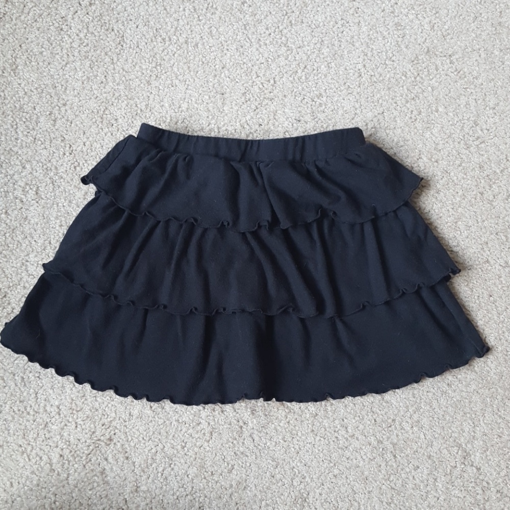 ❤4/$20 Little Miss Attitude Tiered Black Skirt